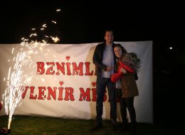 Çimlerde Evlilik Teklifi Organizasyonu