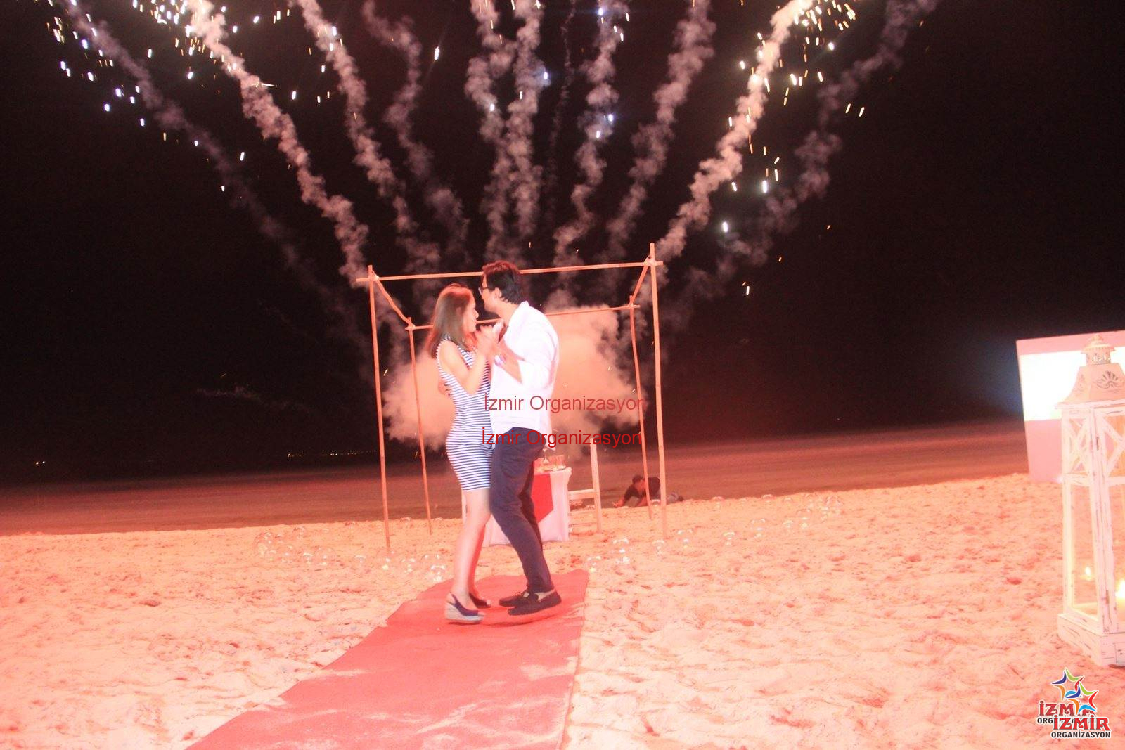 Plajda Evlilik Teklifi Organizasyonu