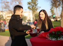 Bostanlı Sahilde Duygusal Evlilik Teklifi Organizasyonu Günbatımı Bostanlı ETO emel sinan çifti İzmir organizasyon 3 İzmir Organizasyon
