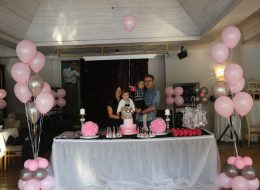 Kız Çocuk Doğum Günü Uçan Balonlar ile Süsleme Servisi İzmir