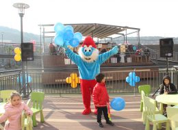 Şirin Baba Çizgi Film Maskotu Kiralama İzmir Açılış Organizasyonu