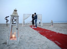 Denizci Fenerleri Eşliğinde Romantik Evlilik Teklifi Organizasyonu