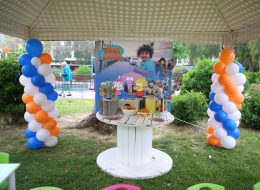 Doğum Günü Organizasyonu dogum gunu organizasyonu 24 İzmir Organizasyon Doğum Günü Organizasyonu Yediden yetmişe her yaş grubu için düzenlediğimiz, planladığımız organizasyondur. Sivil ve kostümlü animatör ( batman, superman, spiderman, kovboy vs. ), peluş maskot ( angrybird, tom ve jerry, minnie mouse, mickey mouse, sünger bob, şirinler vs. ), sunucu, servis elemanı, host, hostes temini hizmetlerimizden yararlanabilirsiniz. Çeşitli balon süsleme tekniklerimizle ( papatya balon, dikme balon, zincir balon, uçan balon, ledli uçan balon, zeplin balon, folyo balon vs. ), tül, kumaş ve çiçek süslemeyle doğum günü mekanını süslüyor, güzelleştiriyoruz. Doğum Günü Organizasyonu