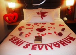 Otel Odası Süsleme Evlenme Teklifi Organizasyonu İzmir