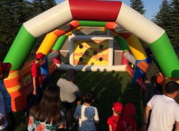 Şut Becerisi Şişme Oyun Parkuru Kiralama