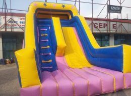 Pembe Şişme Kaydırak Kiralama