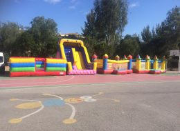 Pembe Şişme Kaydırak Kiralama